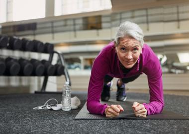 Woman Exercising